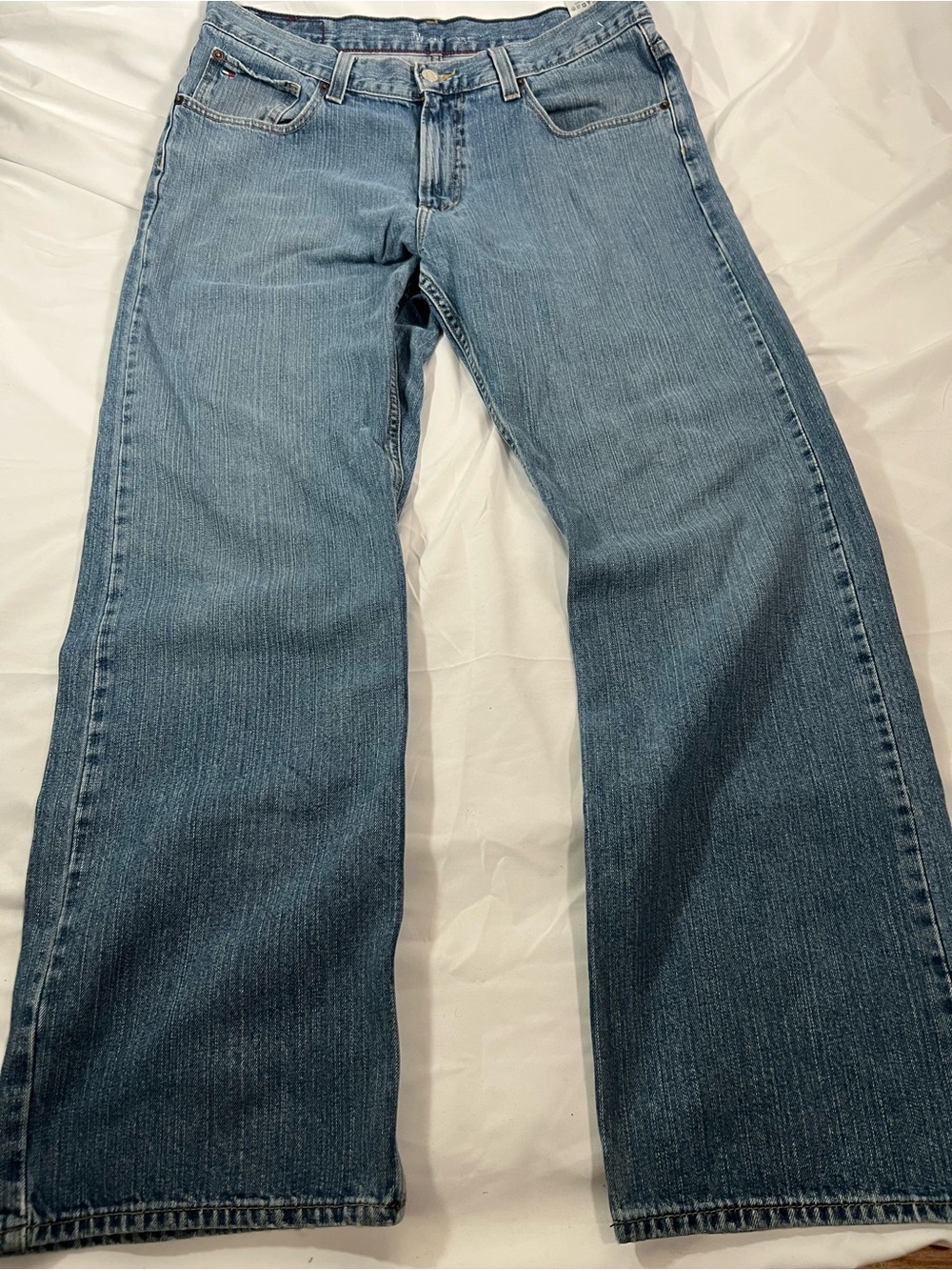 Tommy Hilfiger Men's Bootcut Jeans in Medium Blue